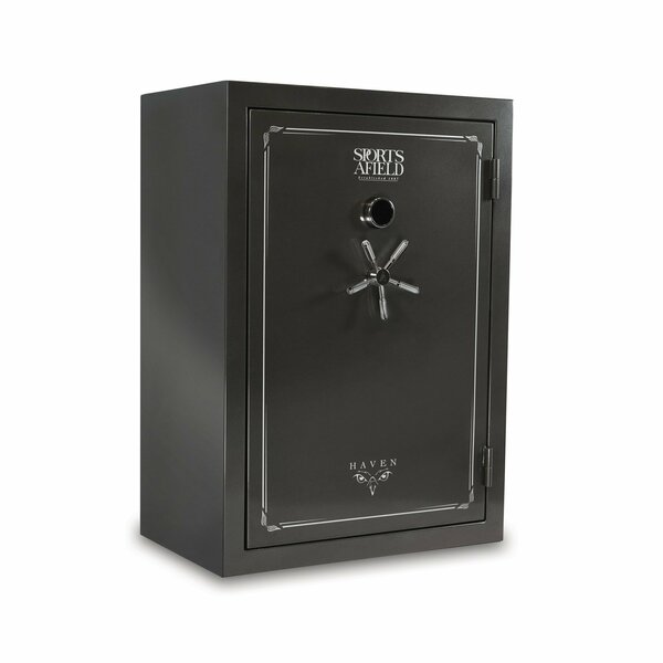 Sports Afield Haven 48-Gun Fire and Waterproof Electronic Lock Gun Safe, Metal Gray Gloss Metallic Finish SA5942HX